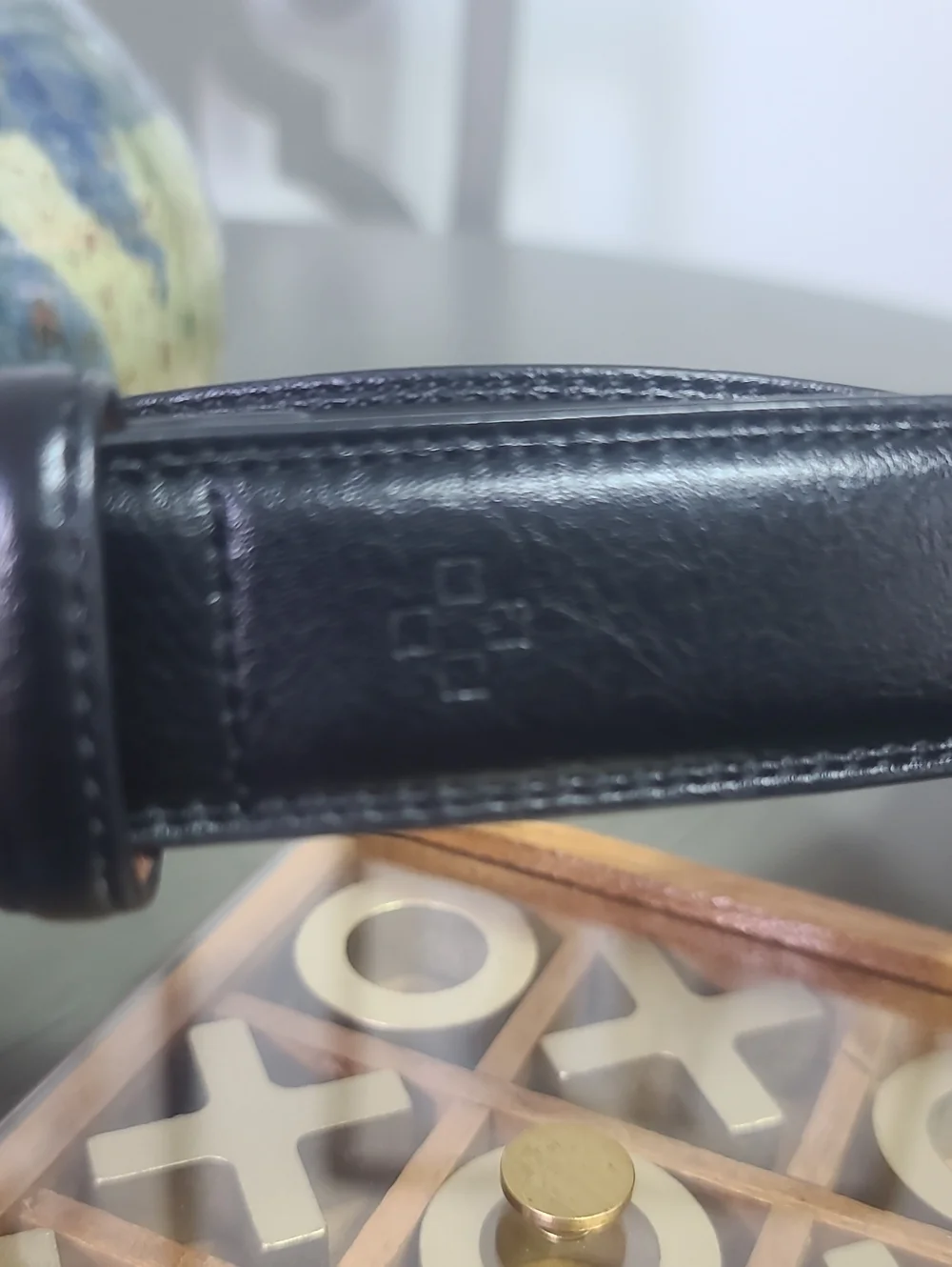 Vince Camuto Classic Black Leather Men’s Belt Size 36